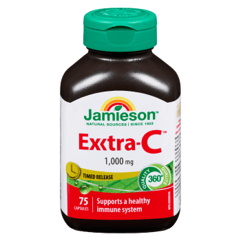 Jamieson Extra-C Timed Release 1,000 mg 75 Capsules