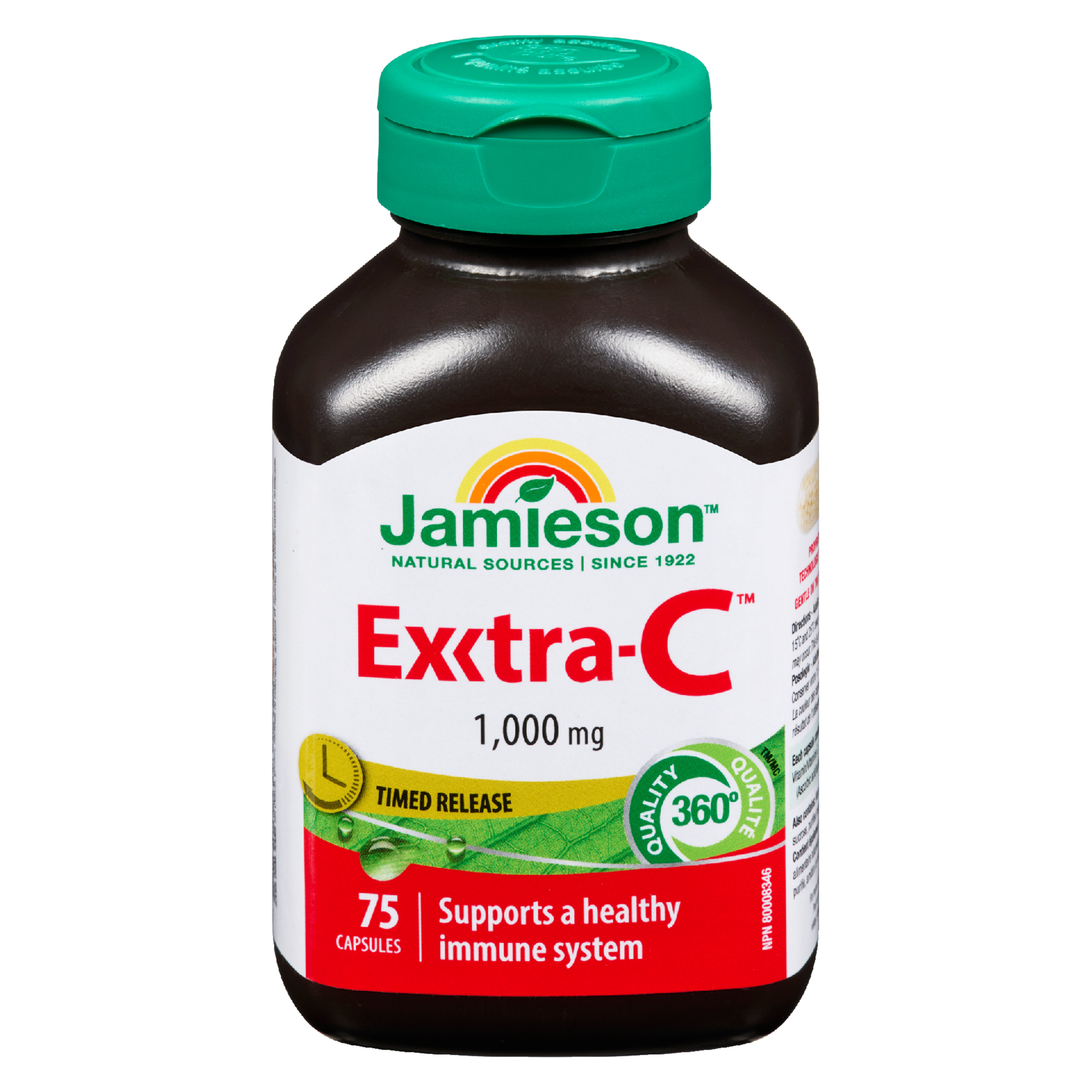 Jamieson Extra-C Timed Release 1,000 mg 75 Capsules