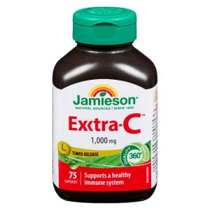 Jamieson Extra-C Timed Release 1,000 mg 75 Capsules