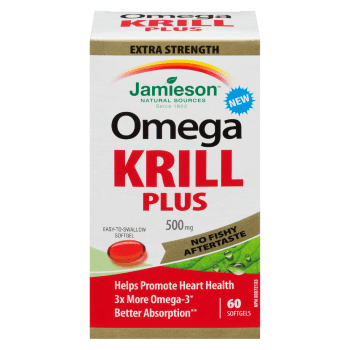 Jamieson Extra Strength Omega Krill Plus 500 mg 60 Softgels