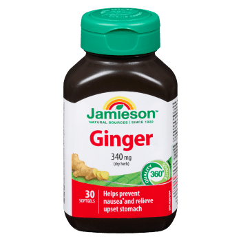Jamieson Ginger 340 mg Dry Herb 30 Softgels