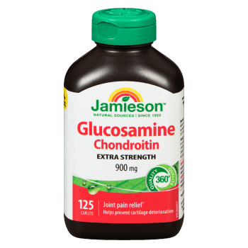 Jamieson Glucosamine Chondroitin Extra Strength 900 mg 125 Caplets