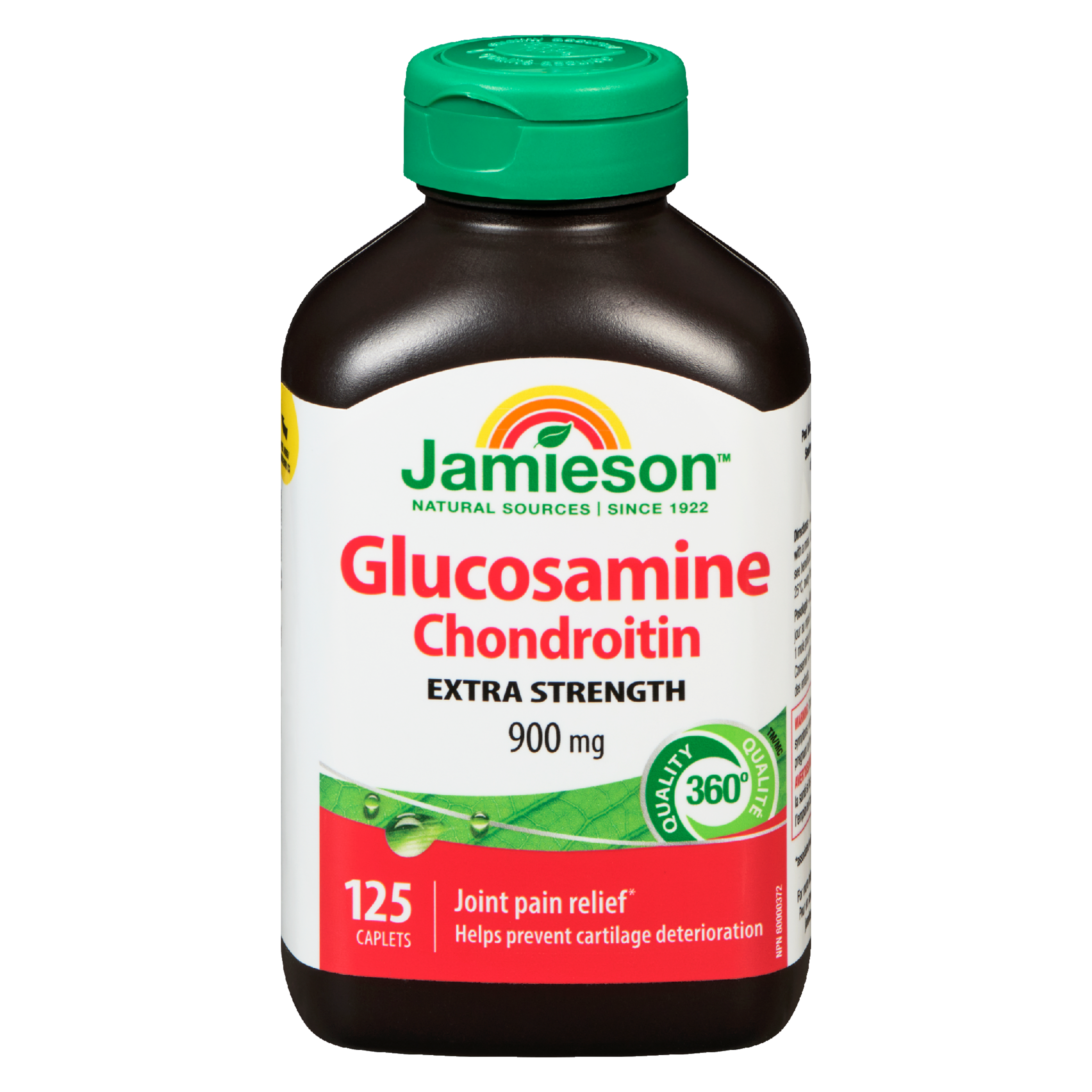 Jamieson Glucosamine Chondroitin Extra Strength 900 mg 125 Caplets