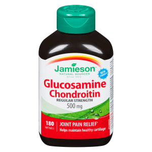 Jamieson Glucosamine Chondroitin 500 mg 180 Softgels