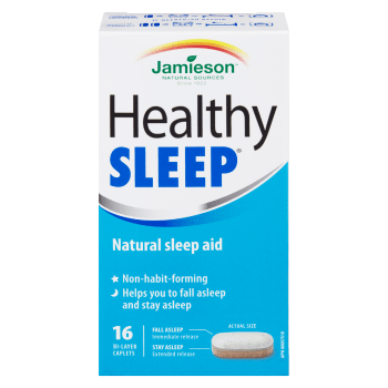Jamieson Healthy Sleep Natural Sleep Aid 16 Bi-Layer Caplets