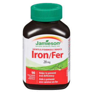 Jamieson Iron Gentle 28 mg 90 Vegetarian Capsules