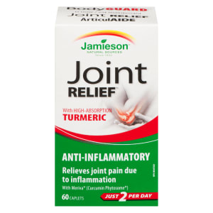 Jamieson Joint Relief Anti-Inflammatory with High-Absorption Turmeric 60 Caplets