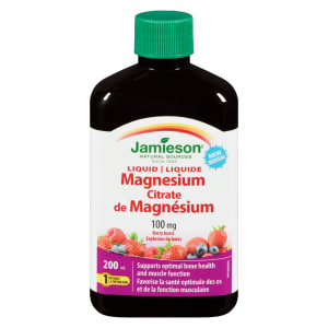 Jamieson Liquid Magnesium Citrate Berry Burst 100 mg 200 ml