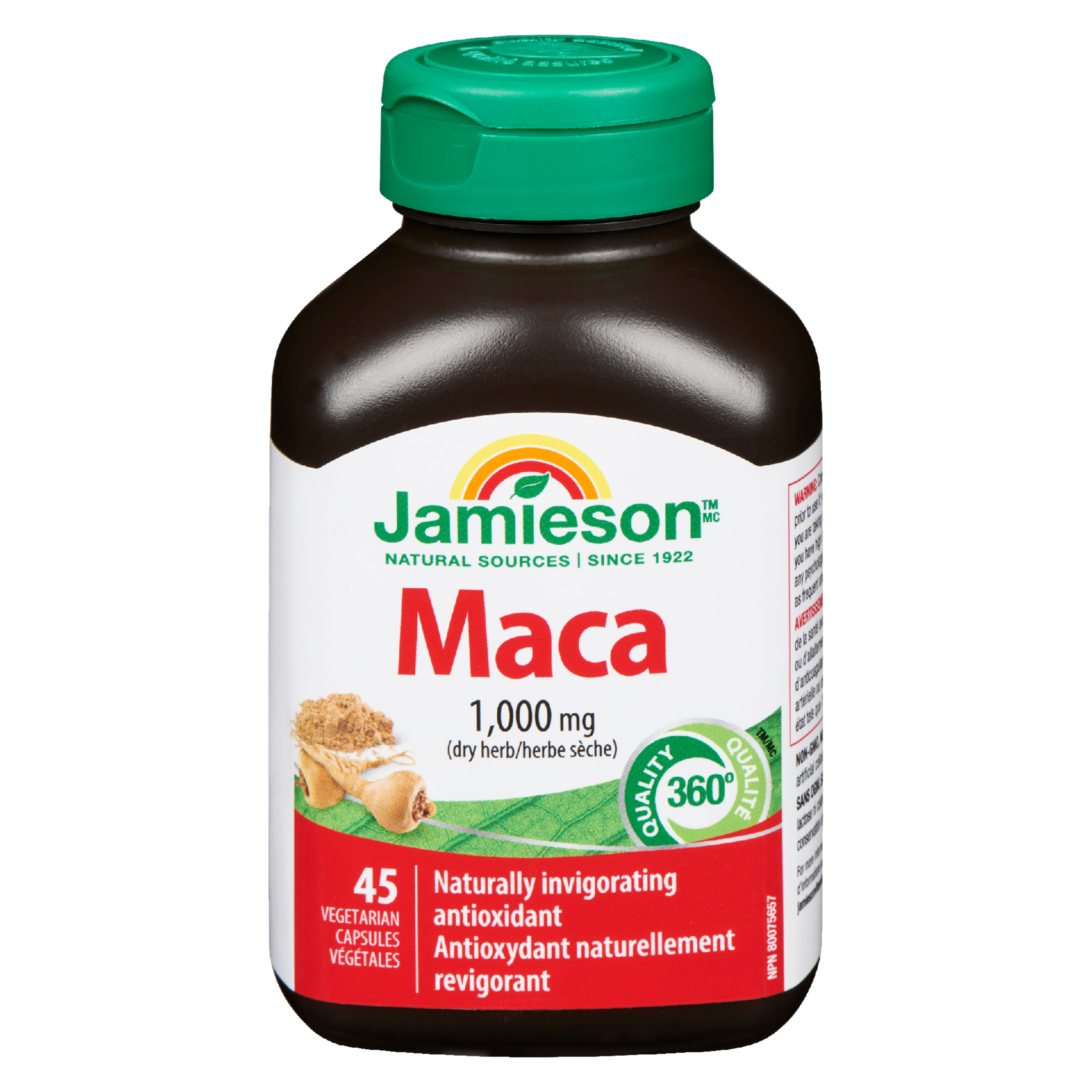 Jamieson Maca 1,000 mg Dry Herb 45 Vegetarian Capsules