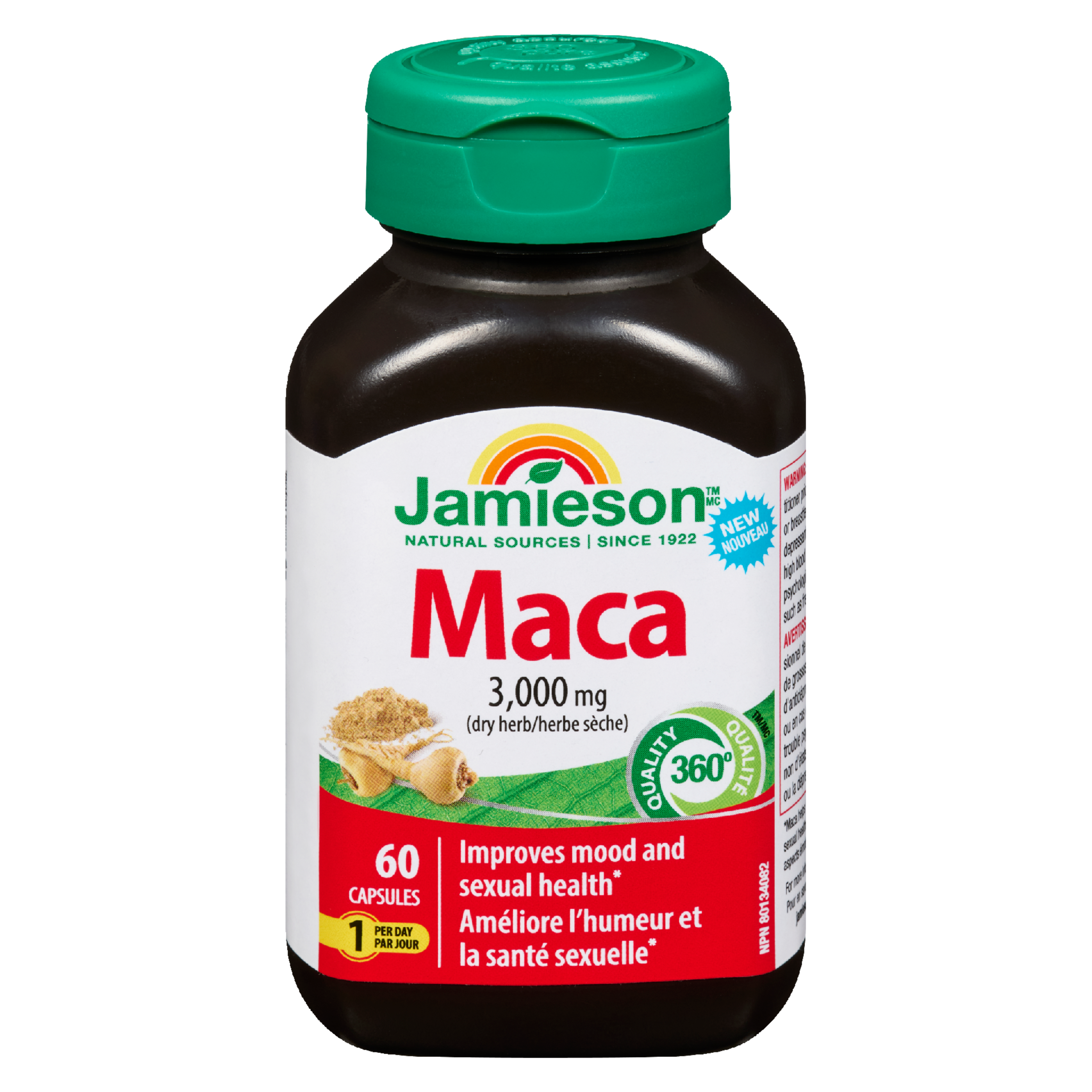 Jamieson Maca 3,000 mg Dry Herb 60 Capsules
