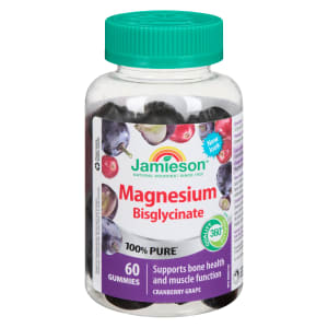 Jamieson Magnesium Bisglycinate Cranberry Grape 60 Gummies
