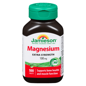 Jamieson Magnesium Extra Strength 100 mg 100 Tablets