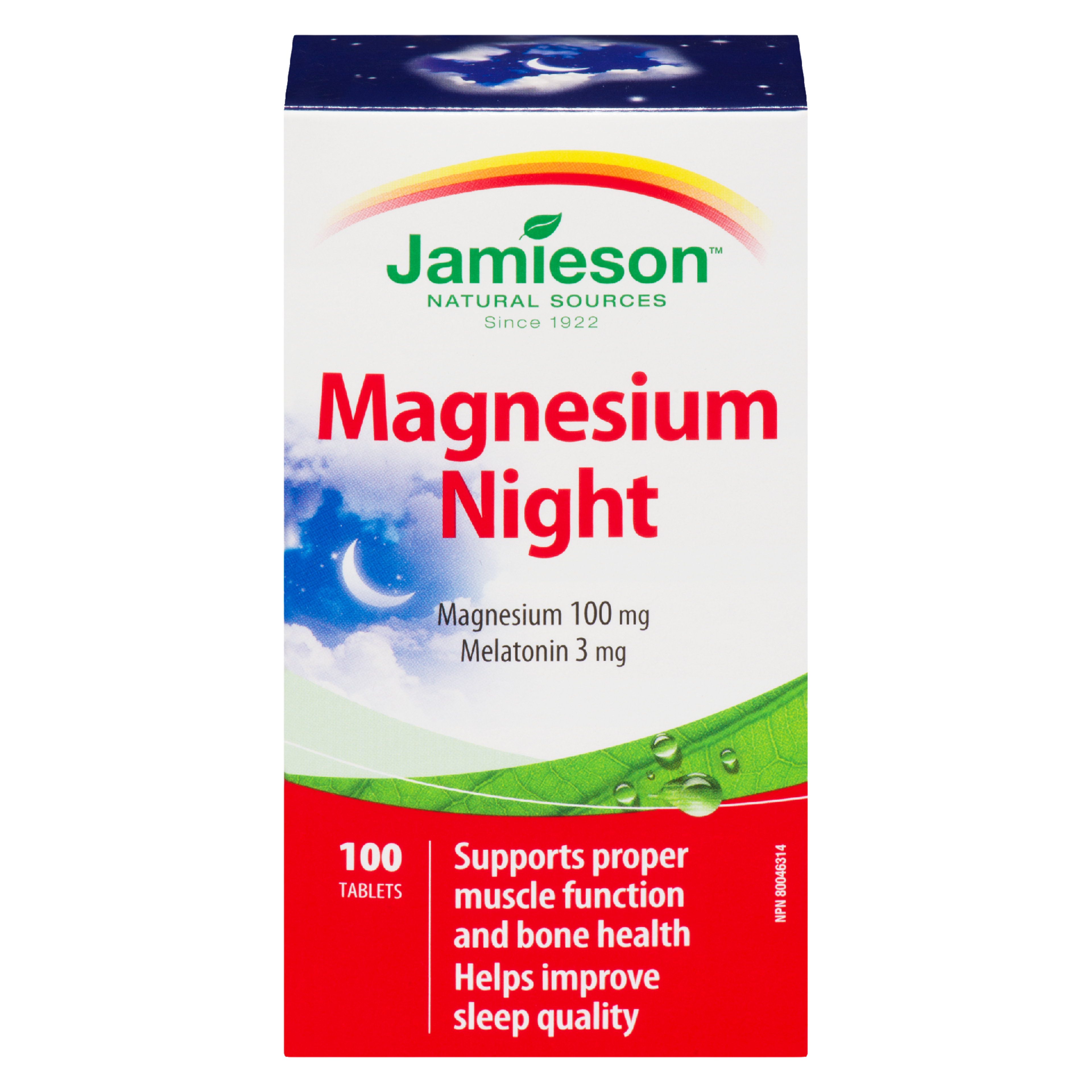 Jamieson Magnesium Night 100 Tablets