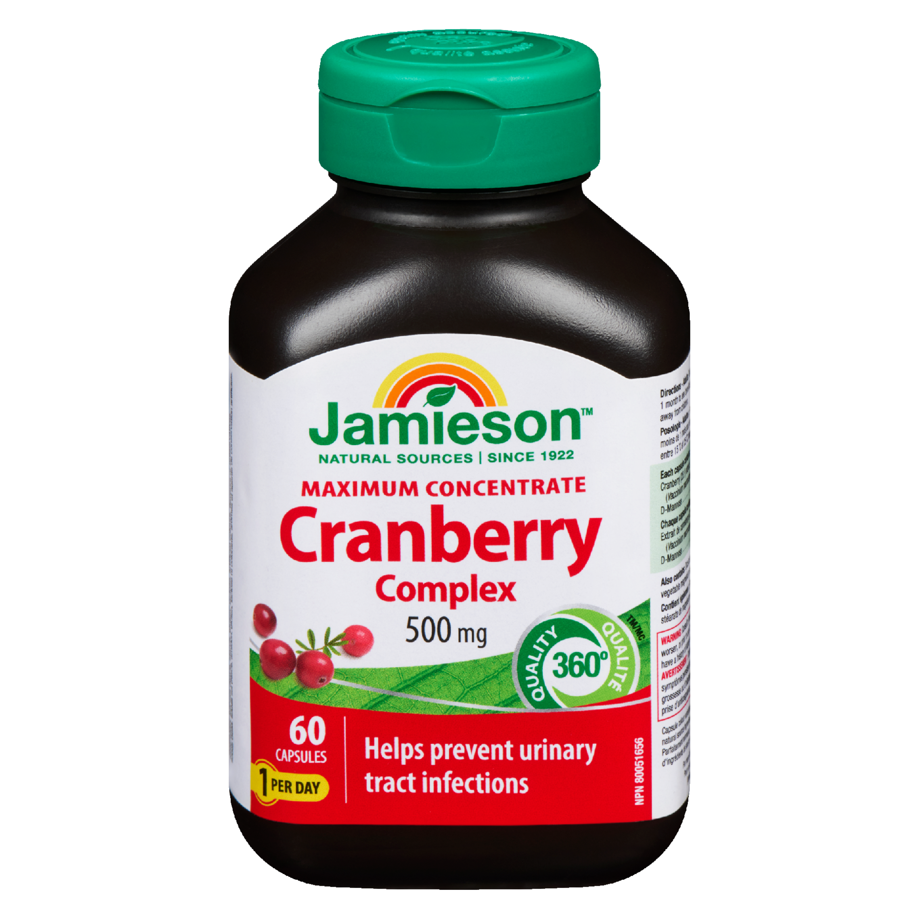Jamieson Maximum Concentrate Cranberry Complex 500 mg 60 Capsules