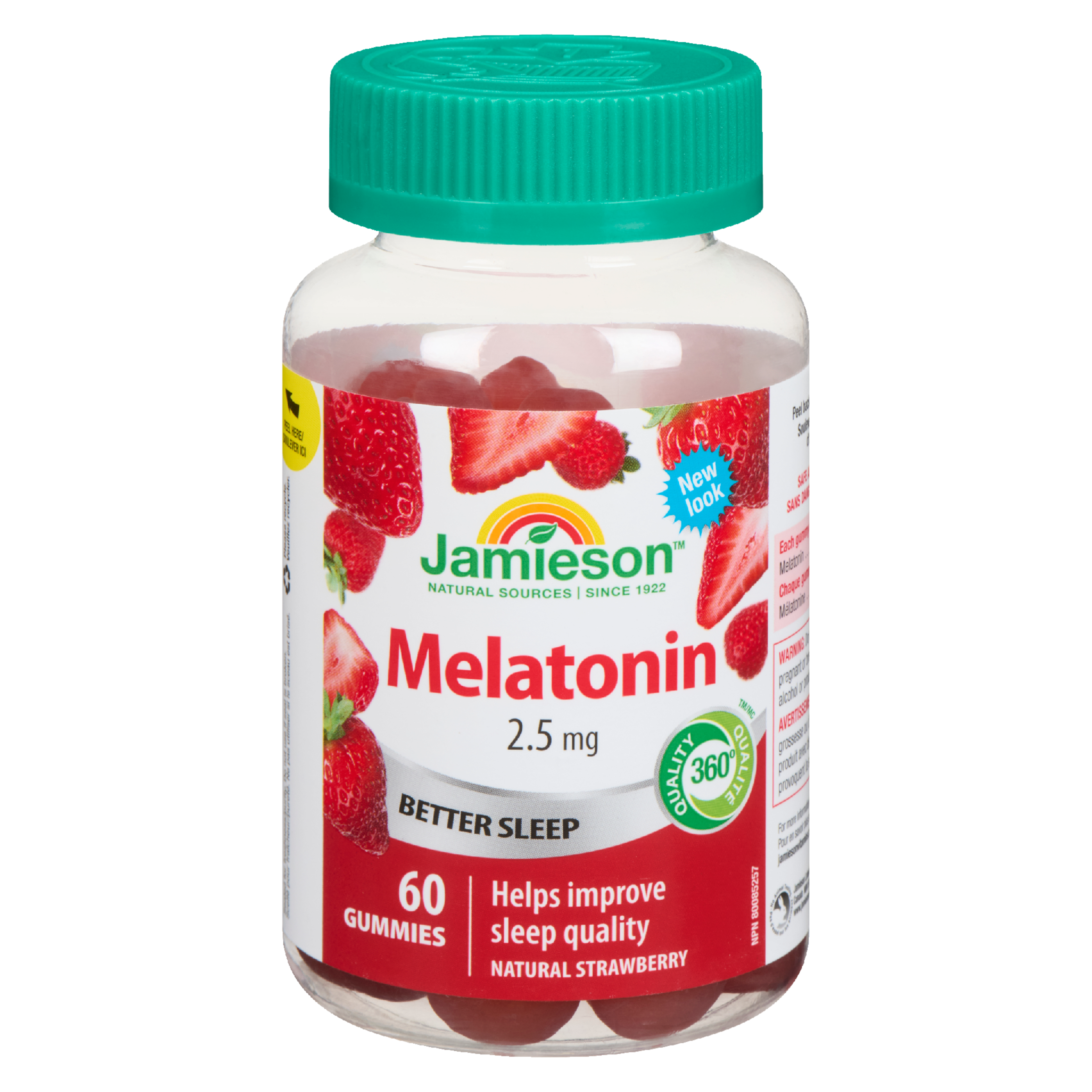 Jamieson Melatonin 2.5 mg Natural Strawberry 60 Gummies