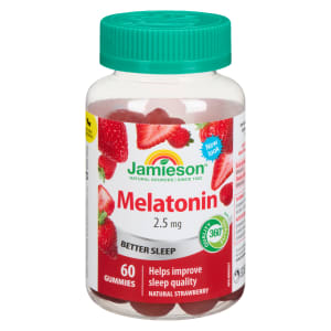 Jamieson Melatonin 2.5 mg Natural Strawberry 60 Gummies
