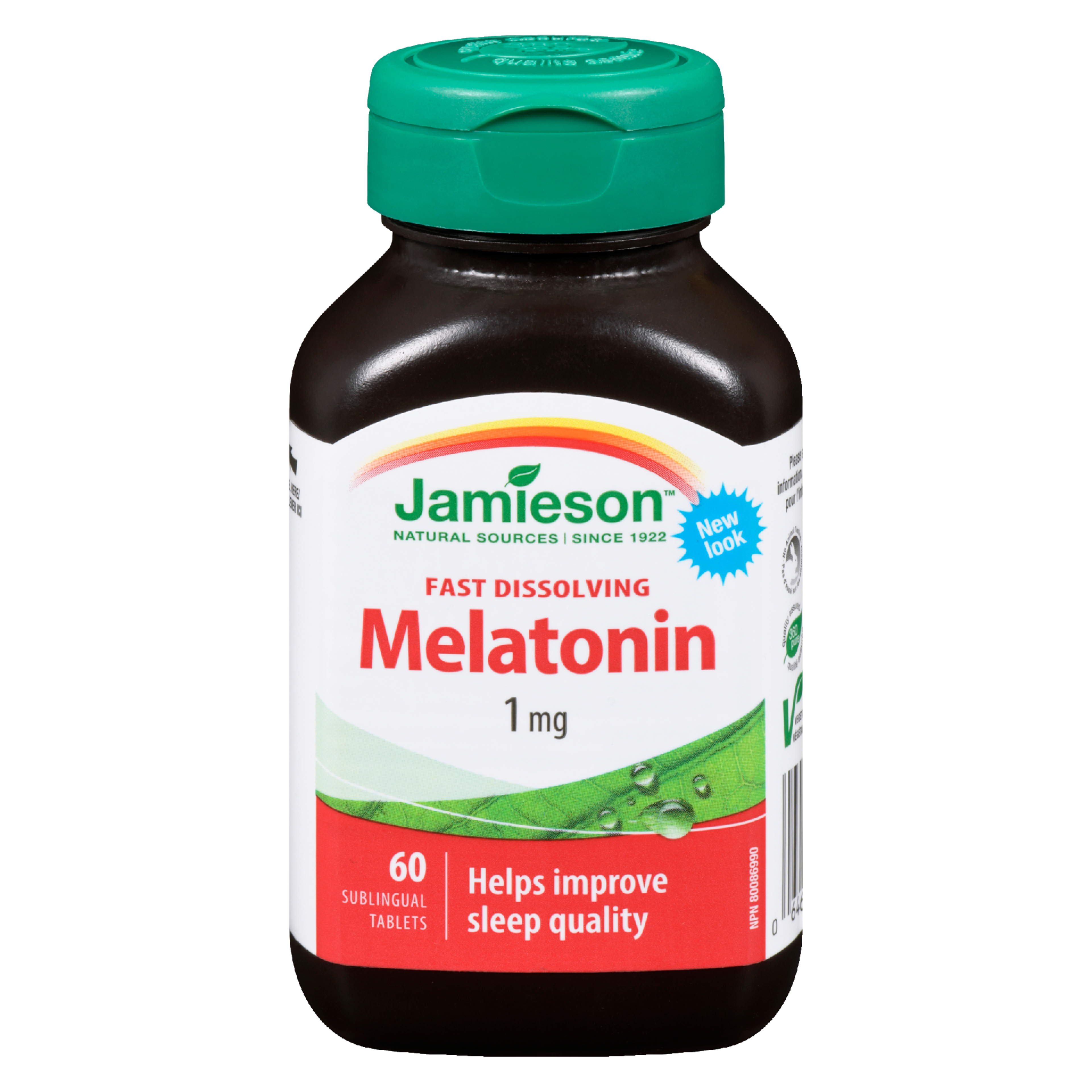 Jamieson Melatonin Fast Dissolving 1 mg 60 Sublingual Tablets