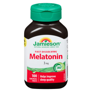 Jamieson Melatonin Fast Dissolving 3 mg 100 Sublingual Tablets