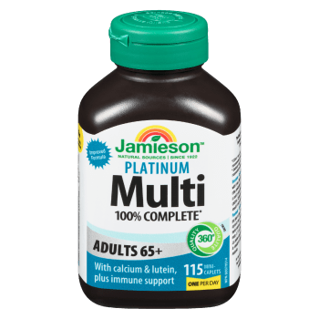 Jamieson Multi 100% Complete Platinum Adults 65+ 115 Mini-Caplets