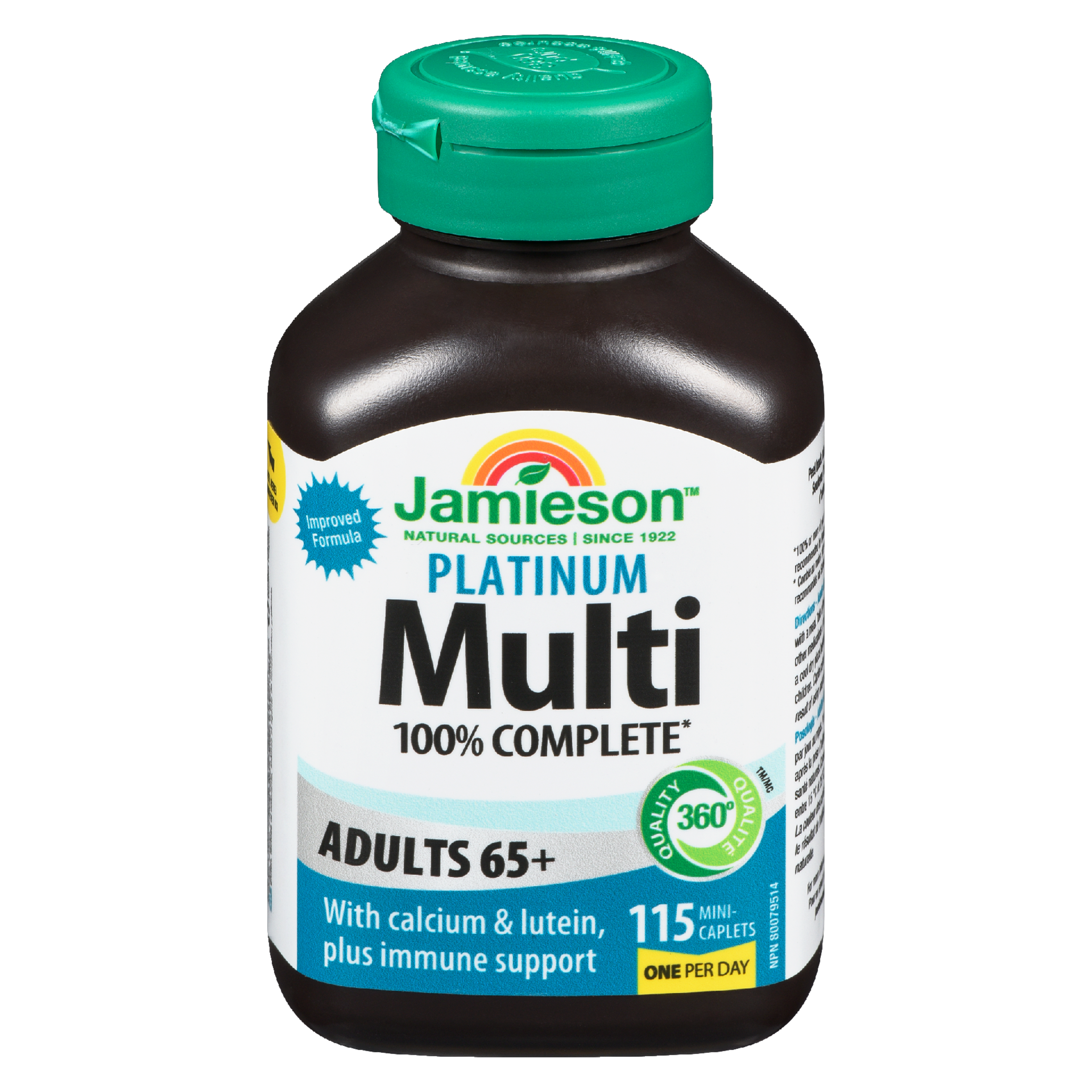 Jamieson Multi 100% Complete Platinum Adults 65+ 115 Mini-Caplets