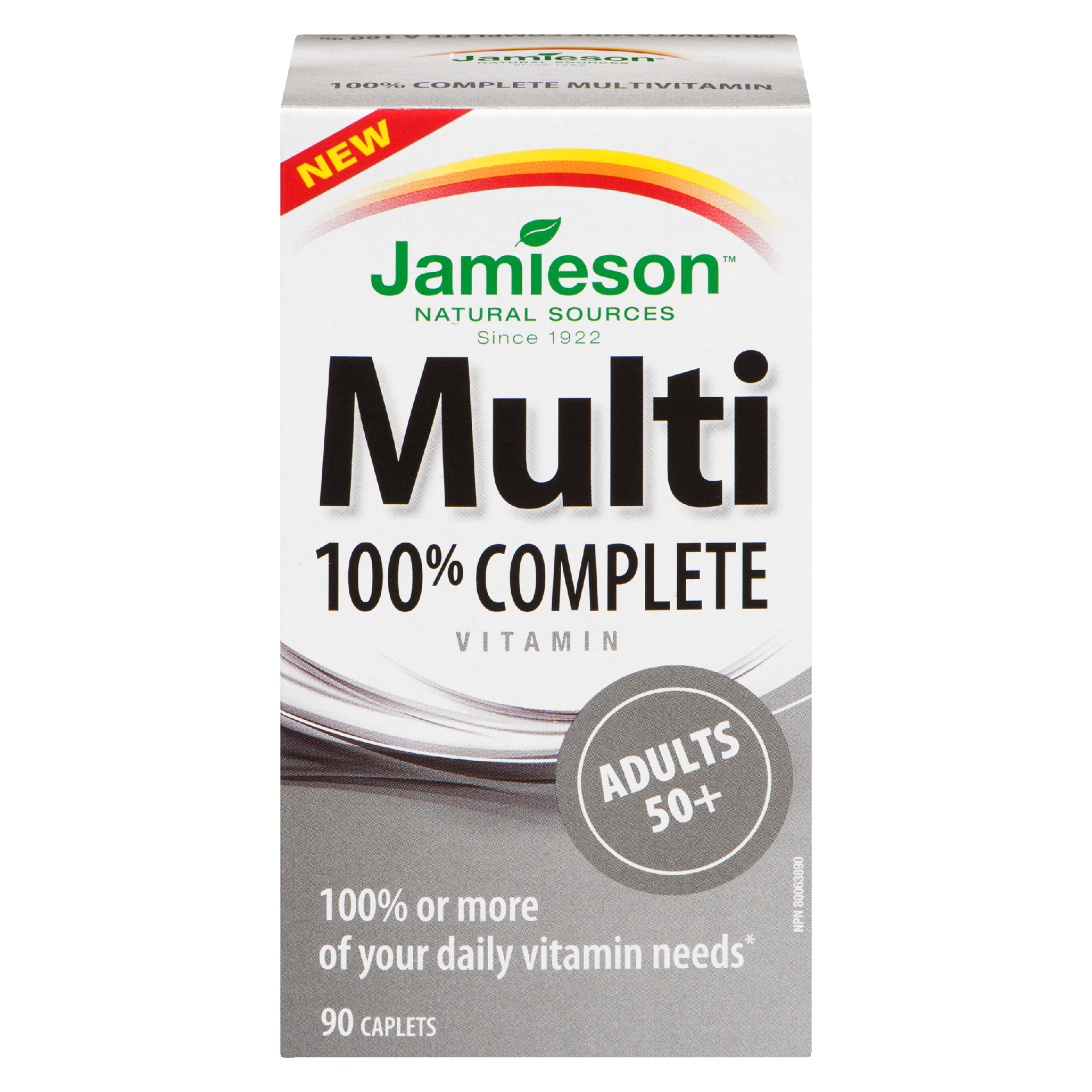 Jamieson Multi 100% Complete Vitamin Adults 50+ 90 Caplets