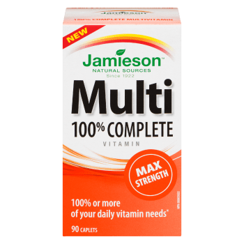 Jamieson Multi 100% Complete Vitamin Max Strength 90 Caplets