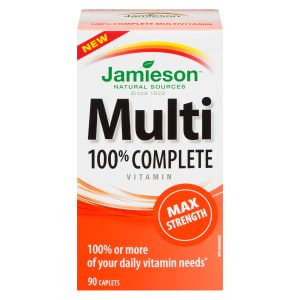 Jamieson Multi 100% Complete Vitamin Max Strength 90 Caplets