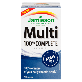 Jamieson Multi 100% Complete Vitamin Men 50+ 90 Caplets