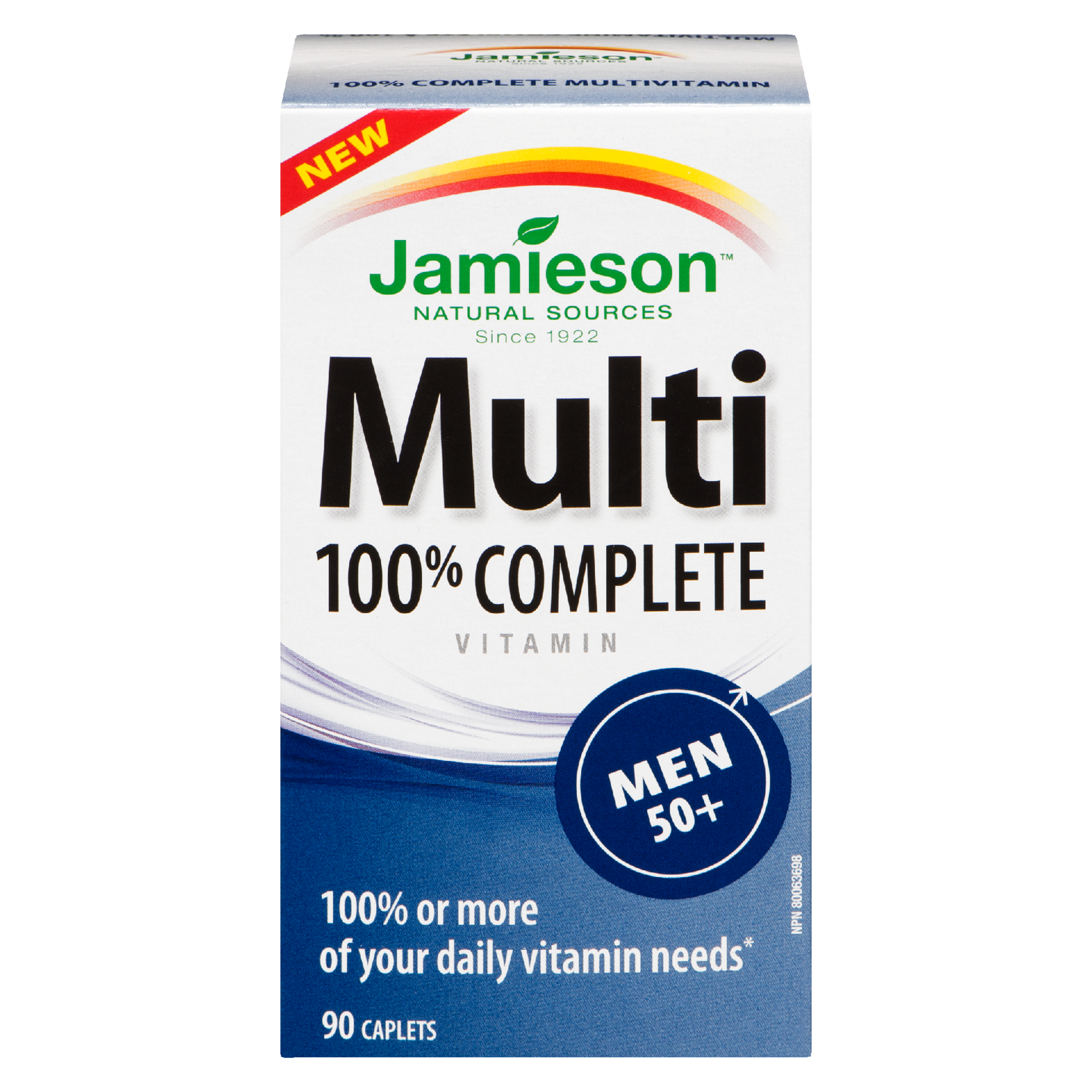 Jamieson Multi 100% Complete Vitamin Men 50+ 90 Caplets