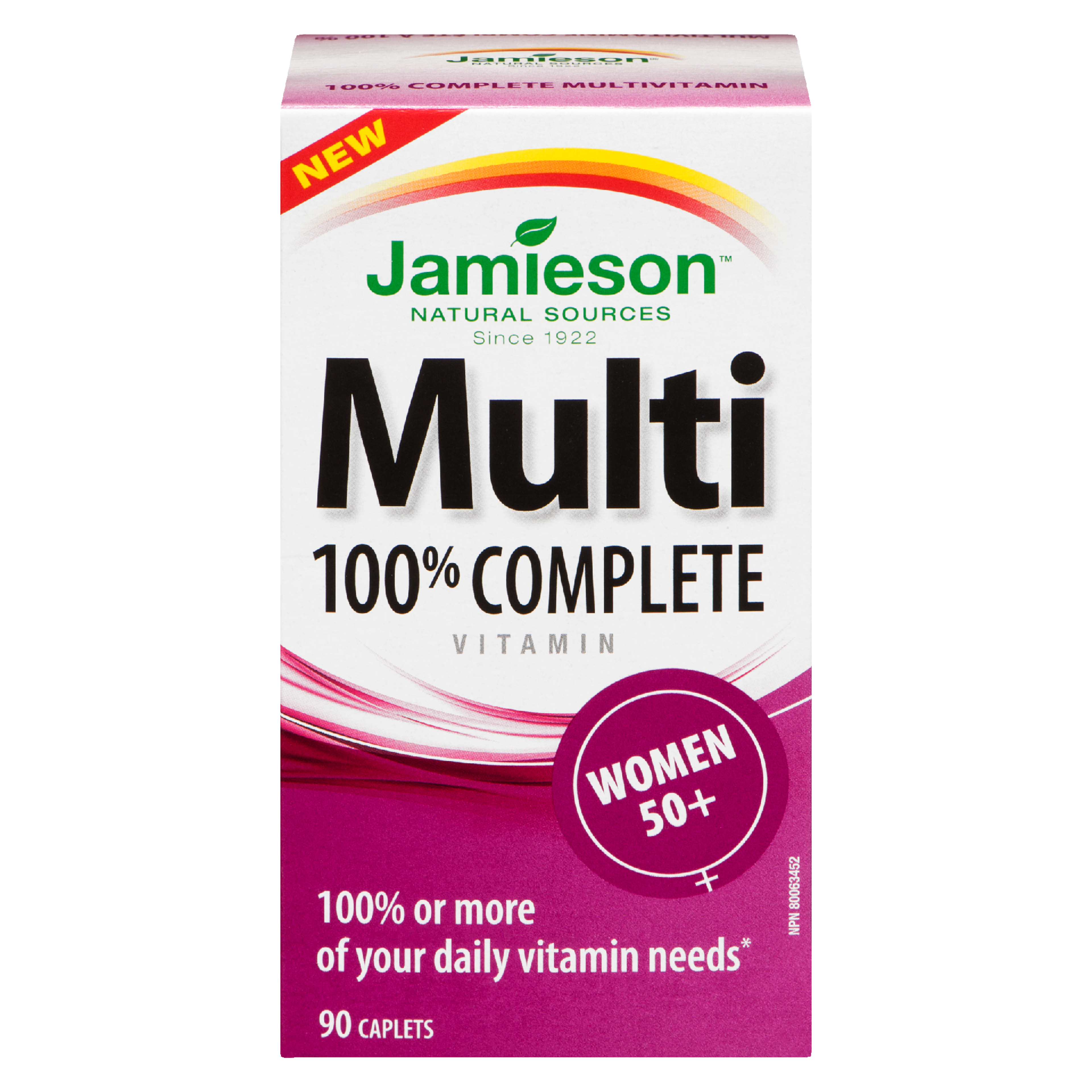 Jamieson Multi 100% Complete Vitamin Women 50+ 90 Caplets