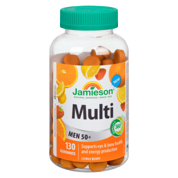 Jamieson Multi Men 50+ Citrus Berry 130 Gummies