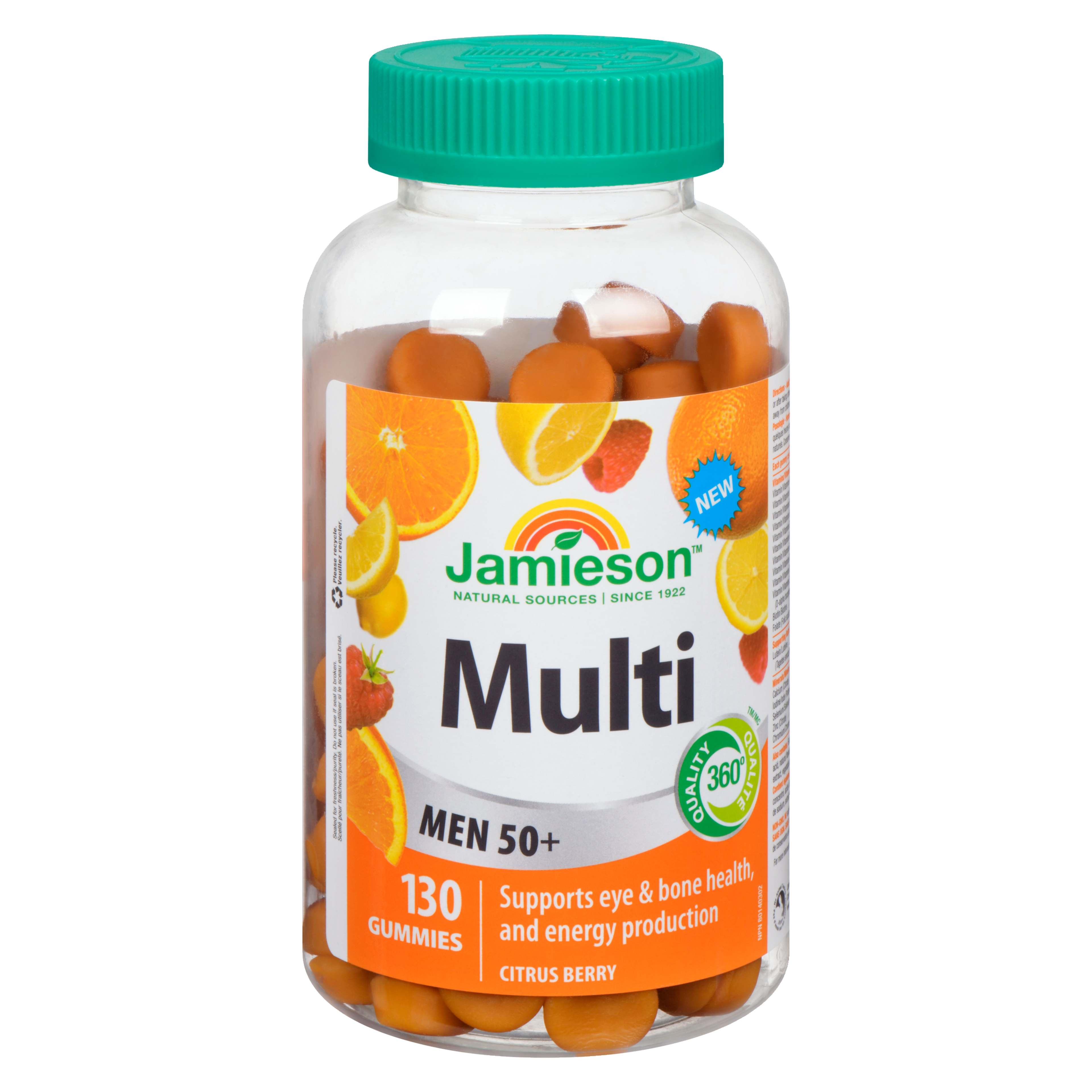 Jamieson Multi Men 50+ Citrus Berry 130 Gummies