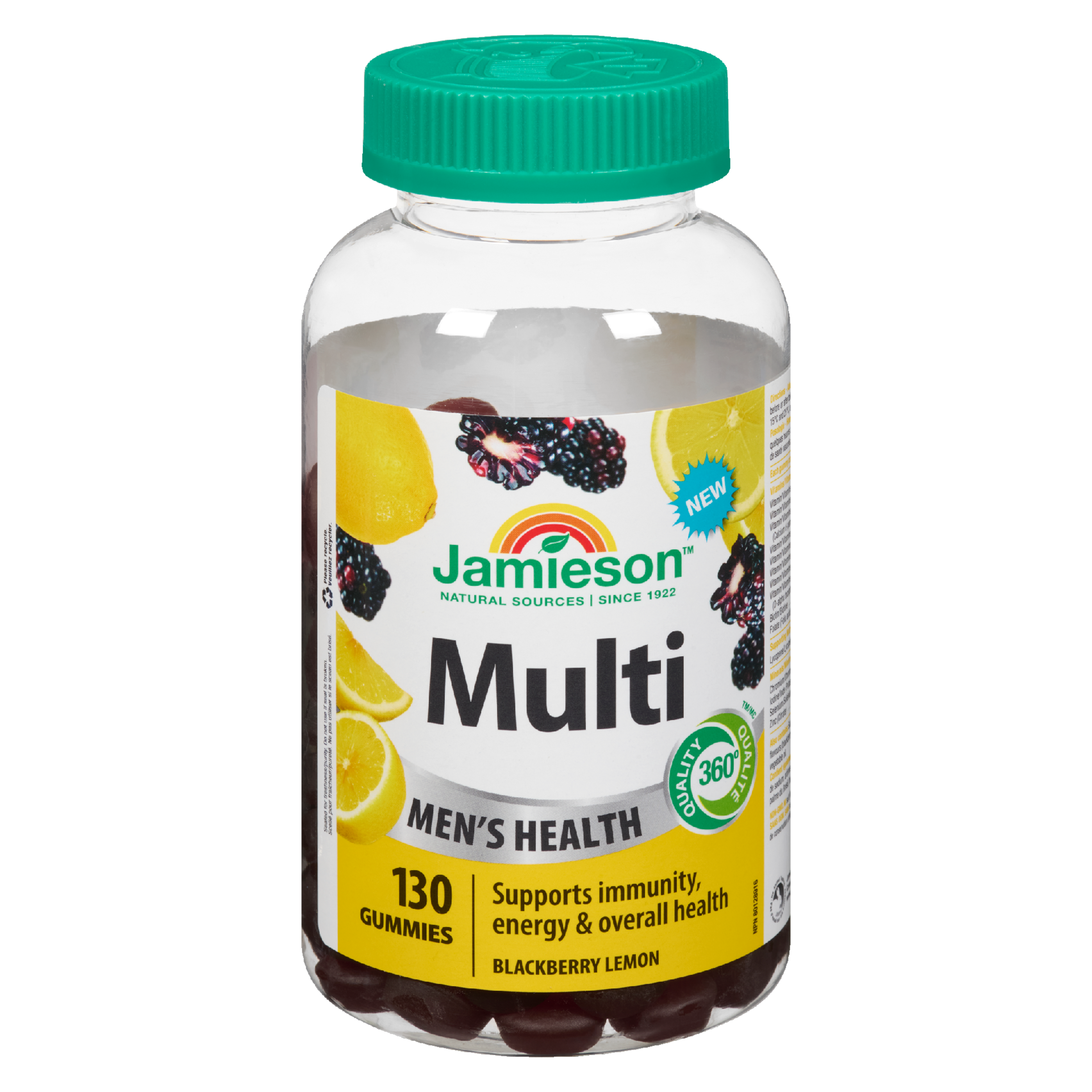 Jamieson Multi Men's Health Blackberry Lemon 130 Gummies