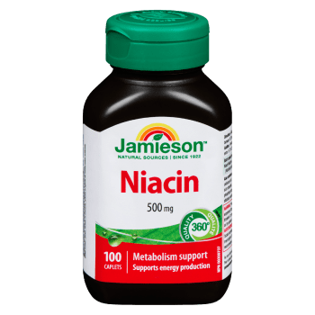Jamieson Niacin 500 mg 100 Caplets