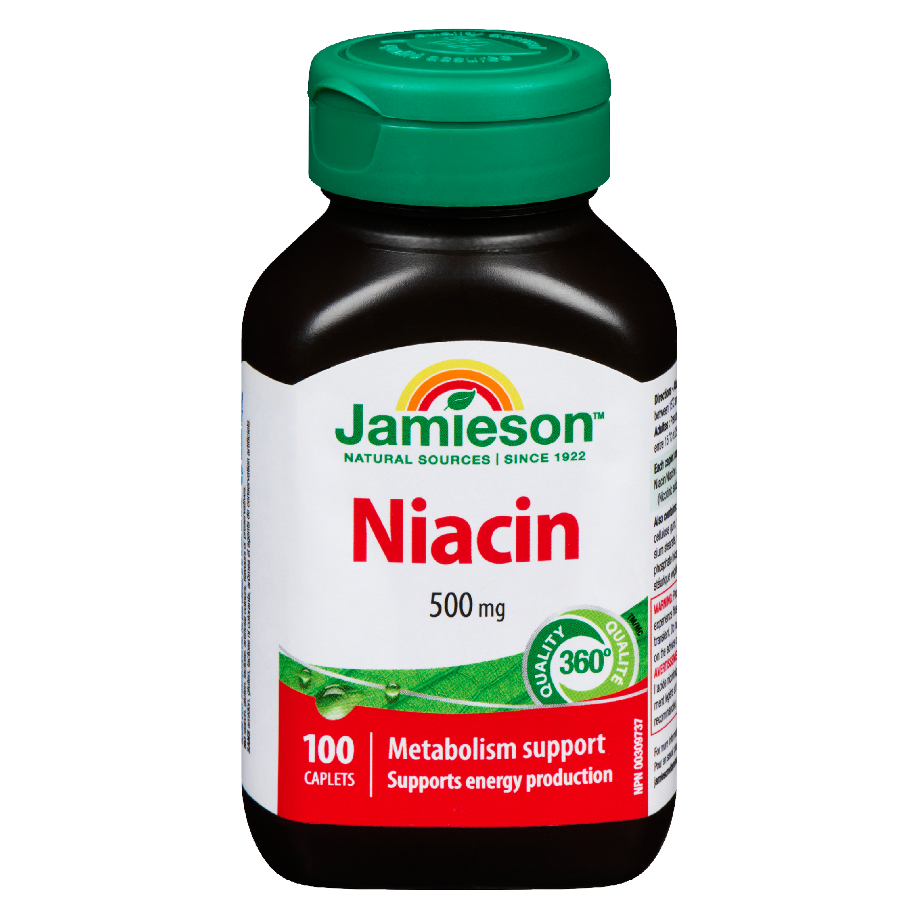 Jamieson Niacin 500 mg 100 Caplets