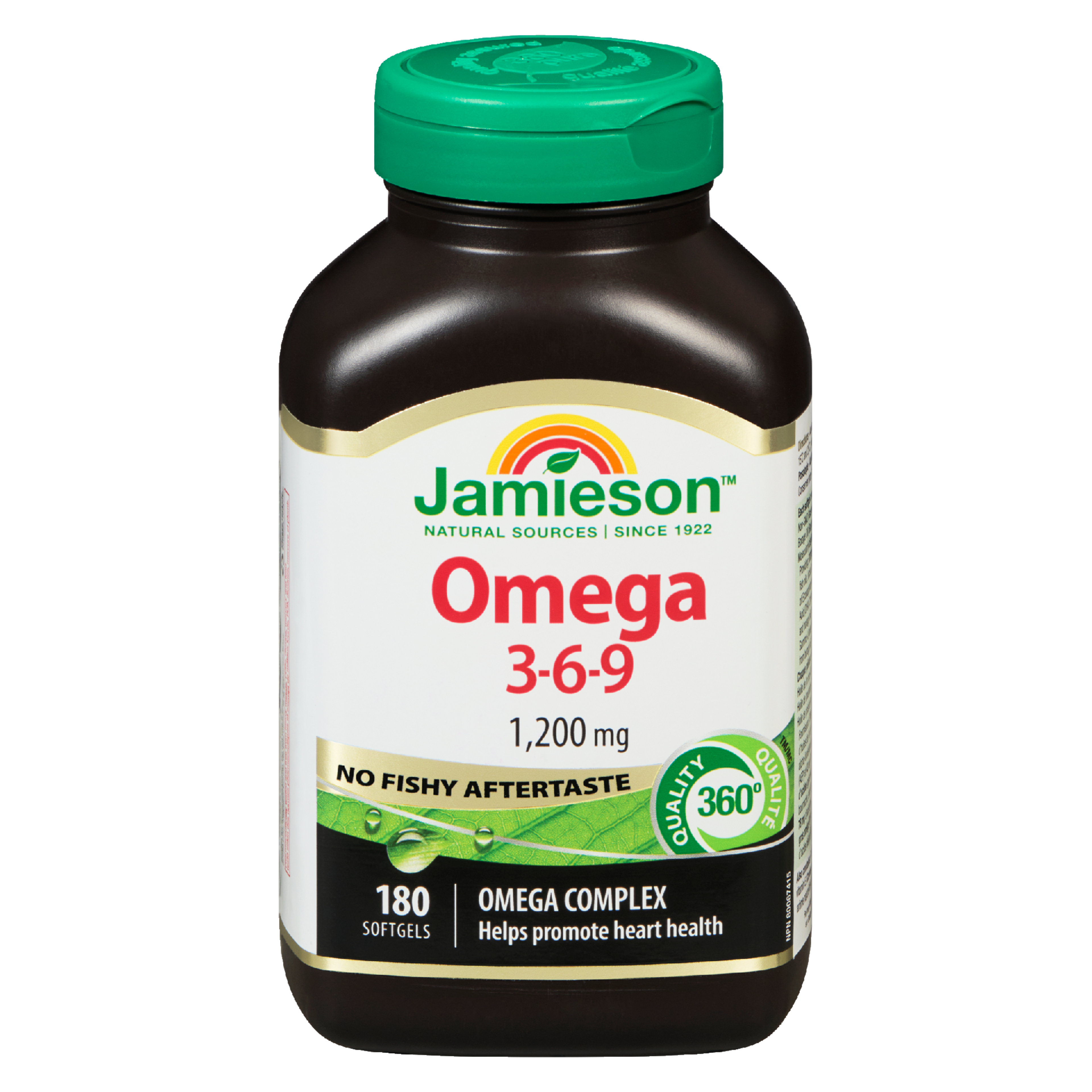 Jamieson Omega 3-6-9 1,200 mg 180 Softgels