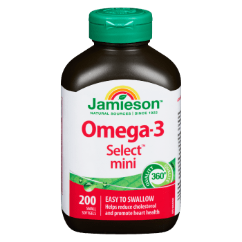 Jamieson Omega-3 Select Mini 200 Small Softgels