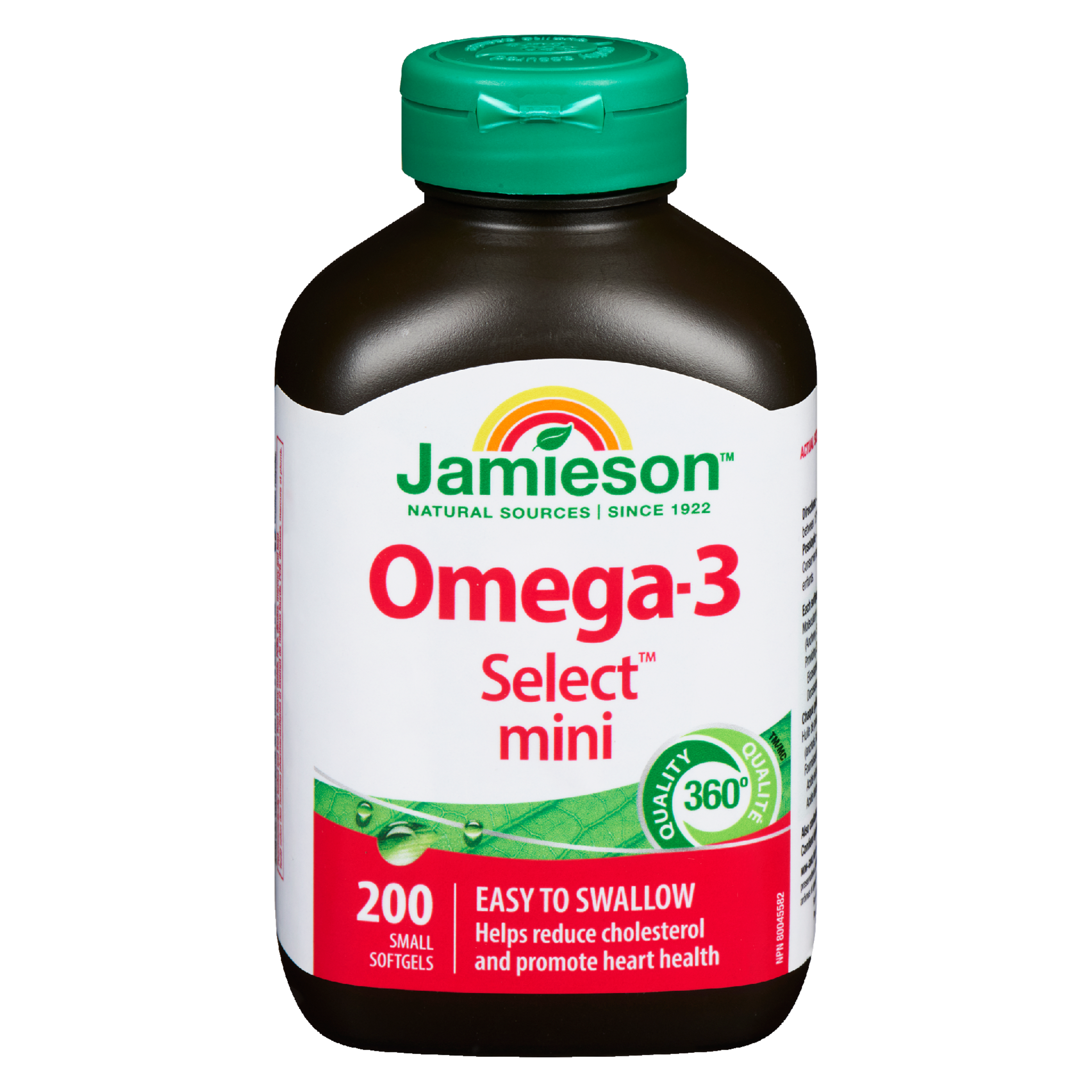 Jamieson Omega-3 Select Mini 200 Small Softgels