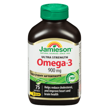Jamieson Omega-3 Ultra Strength 900 mg 75 Softgels