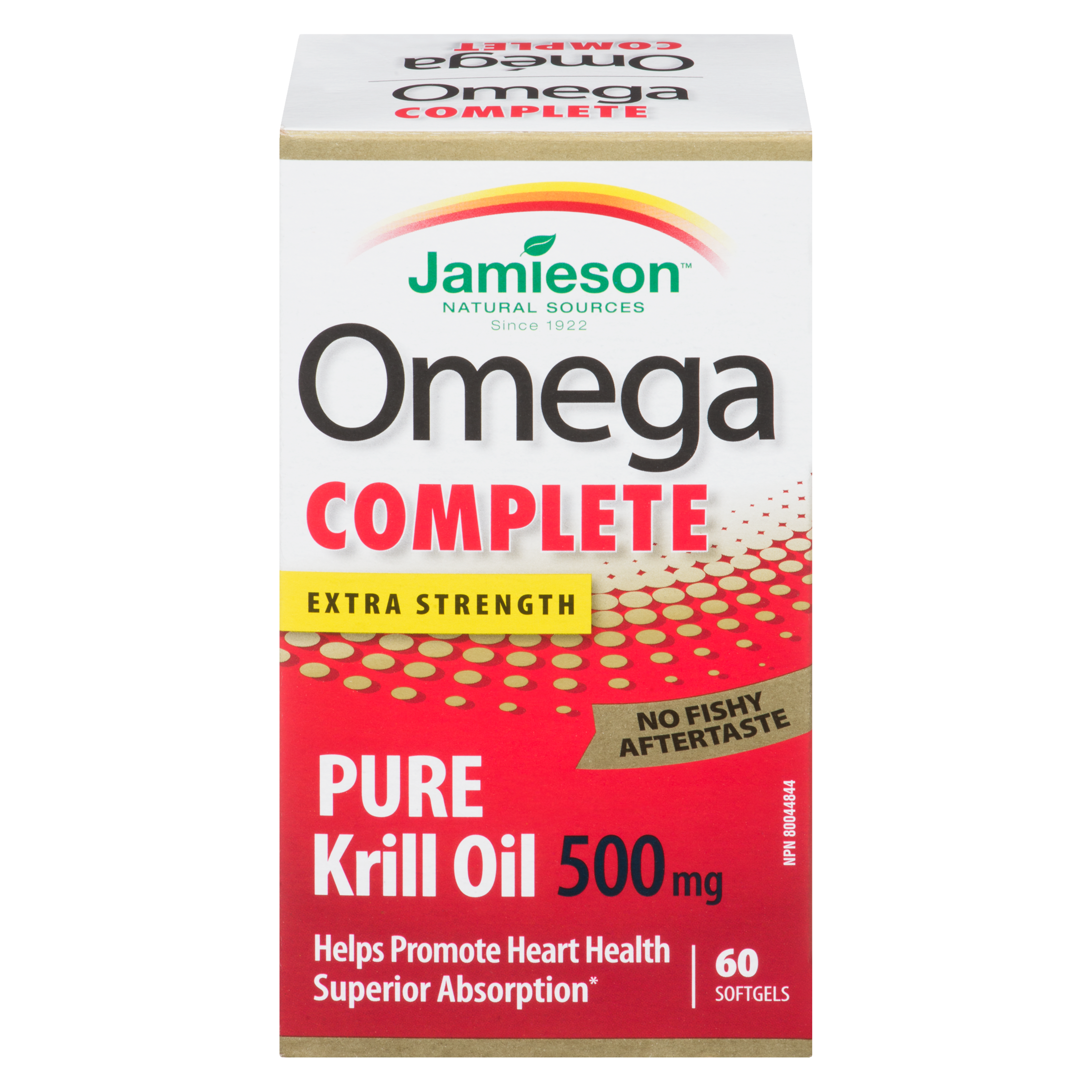 Jamieson Omega Complete Pure Krill Oil Extra Strength 500 mg 60 Softgels