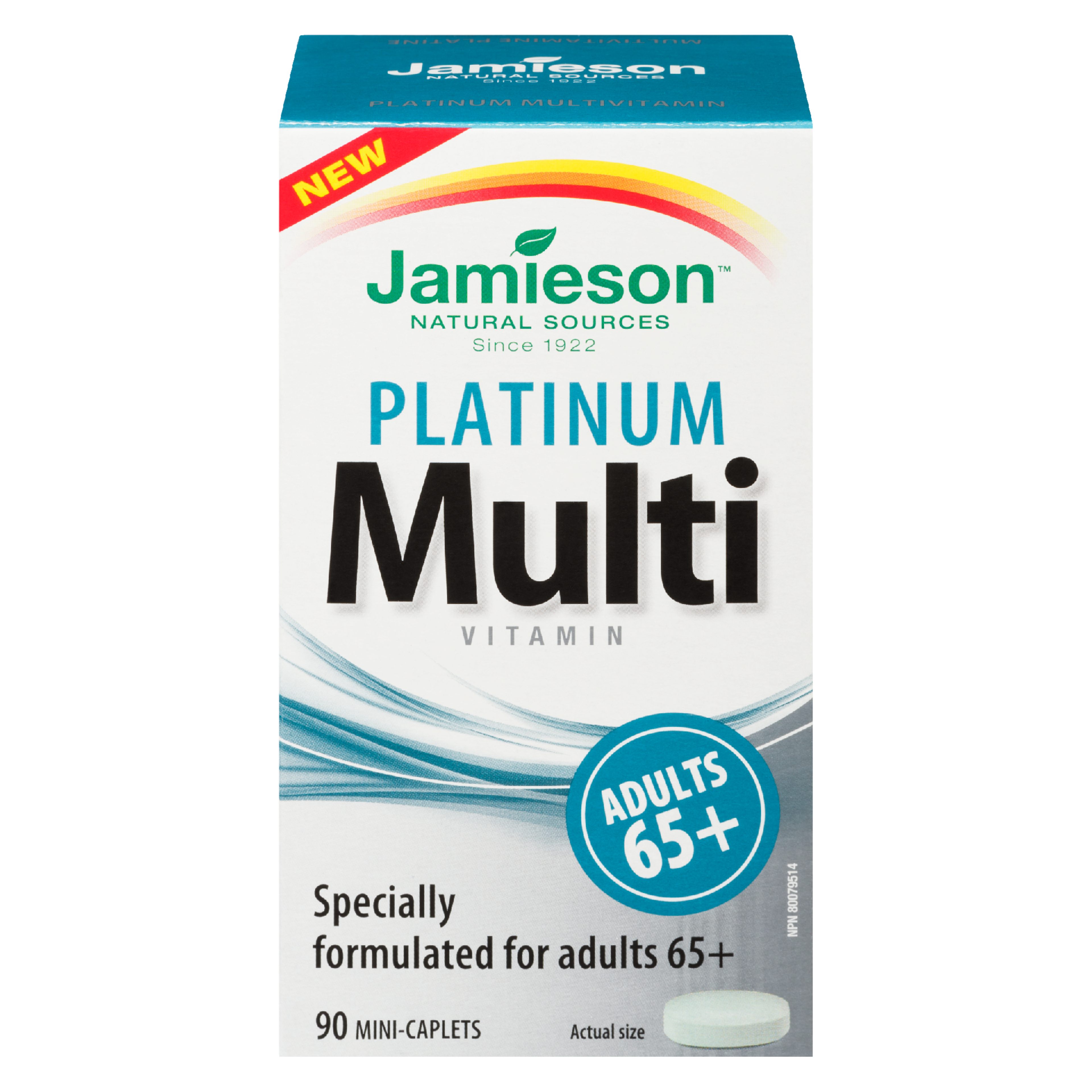 Jamieson Platinum Multivitamin Adults 65+ 90 Mini-Caplets