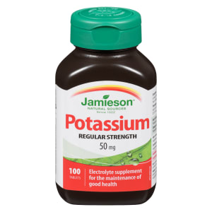 Jamieson Potassium Regular Strength 50 mg 100 Tablets