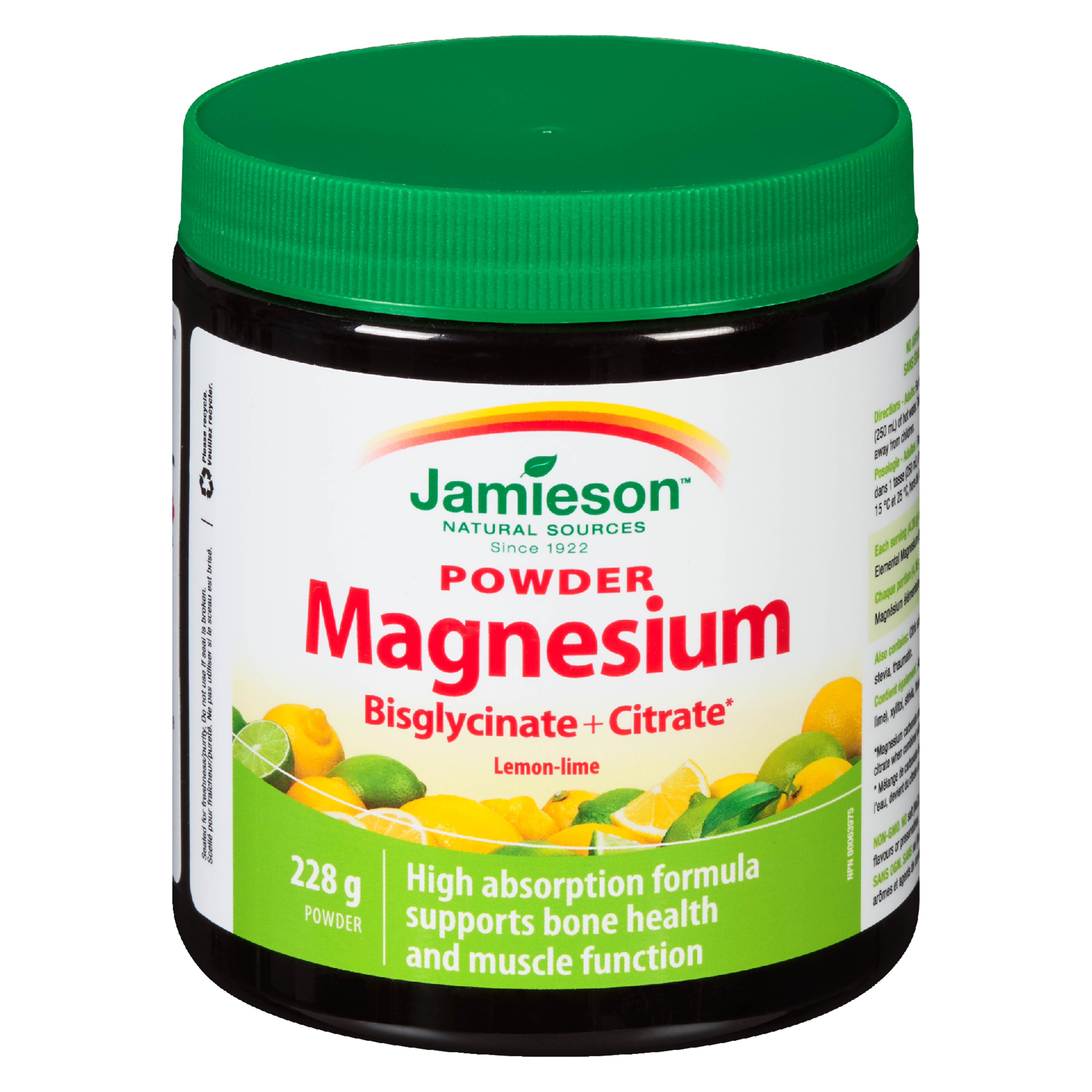Jamieson Powder Magnesium Lemon-Lime 228 g