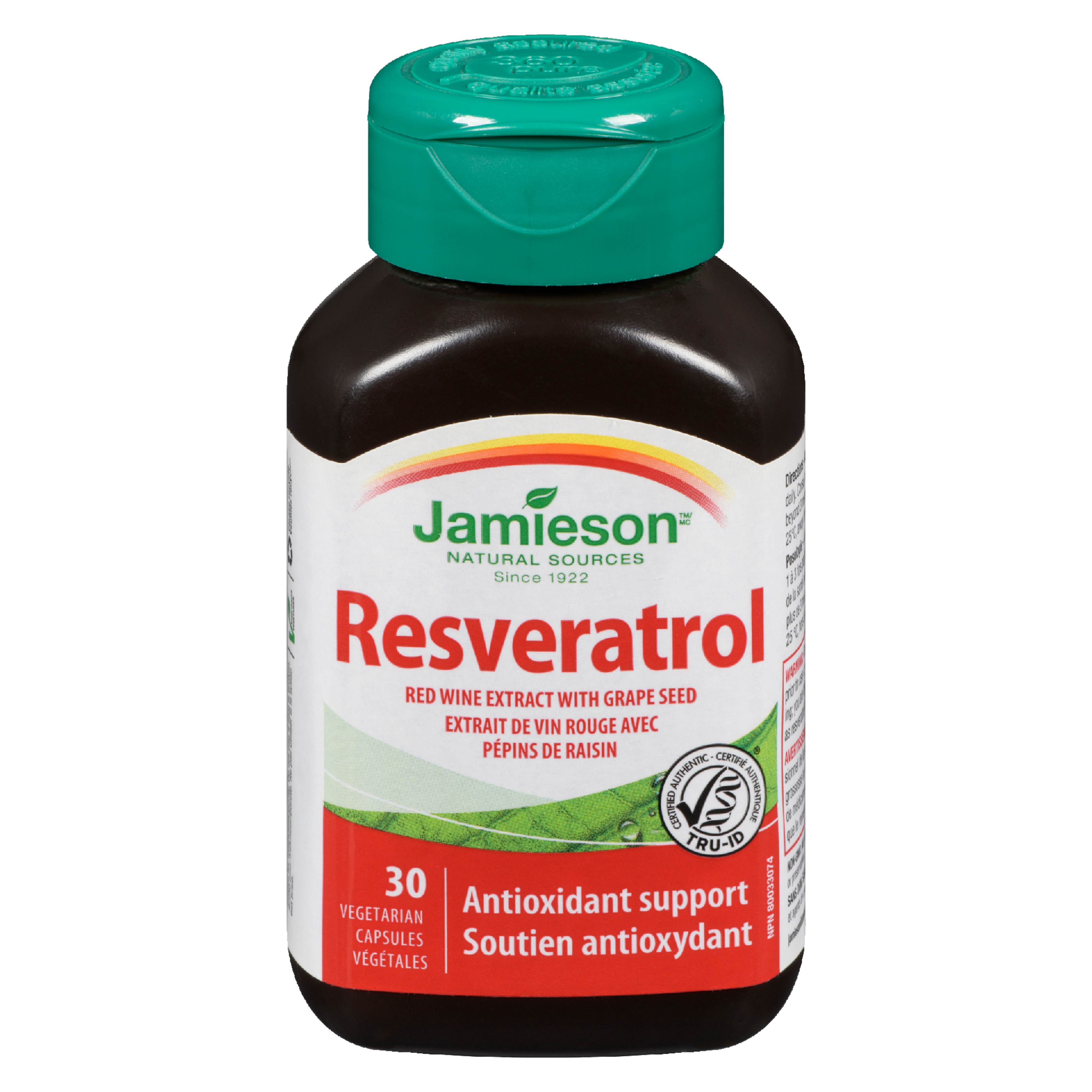 Jamieson Resveratrol 30 Vegetarian Capsules
