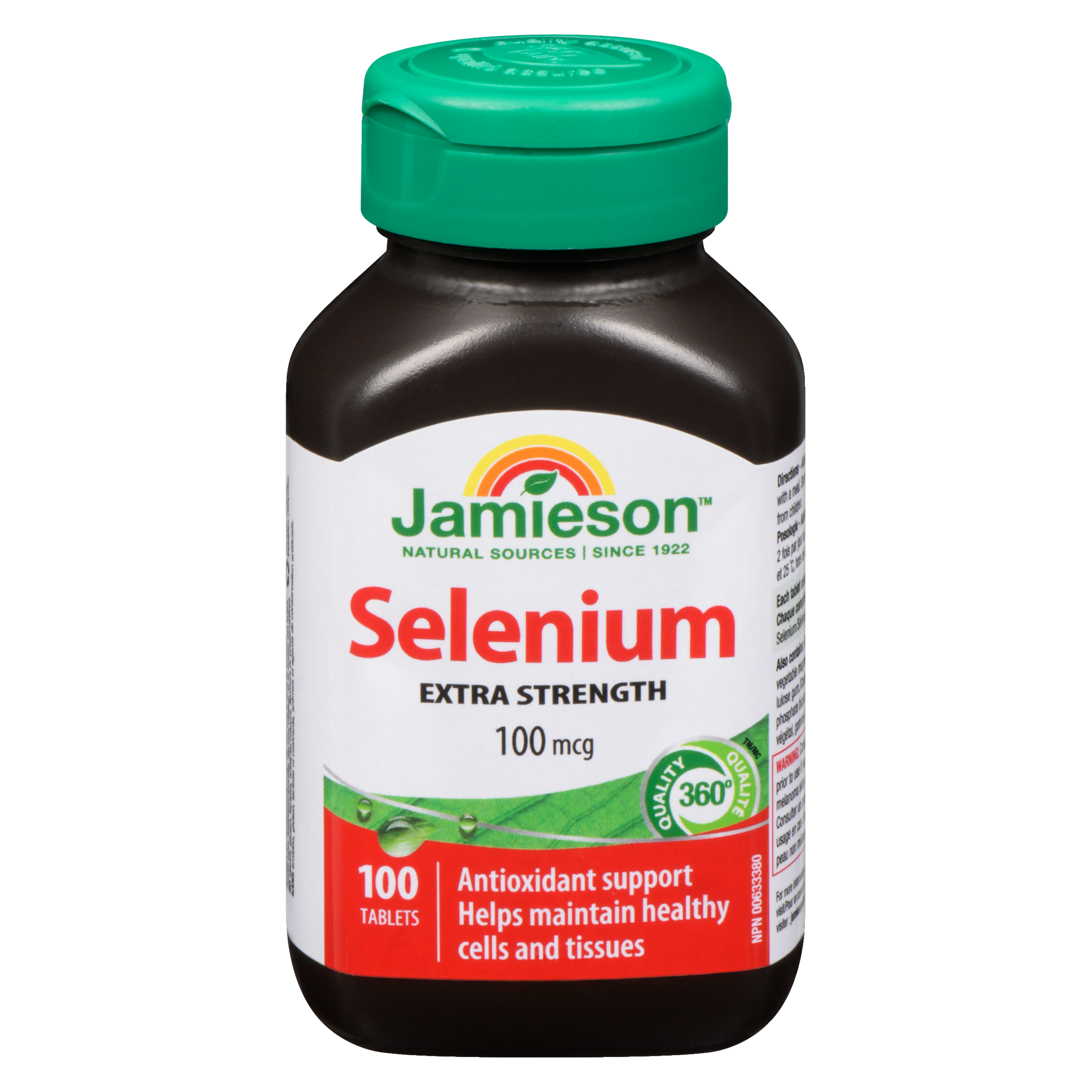 Jamieson Selenium Extra Strength 100 mcg 100 Tablets