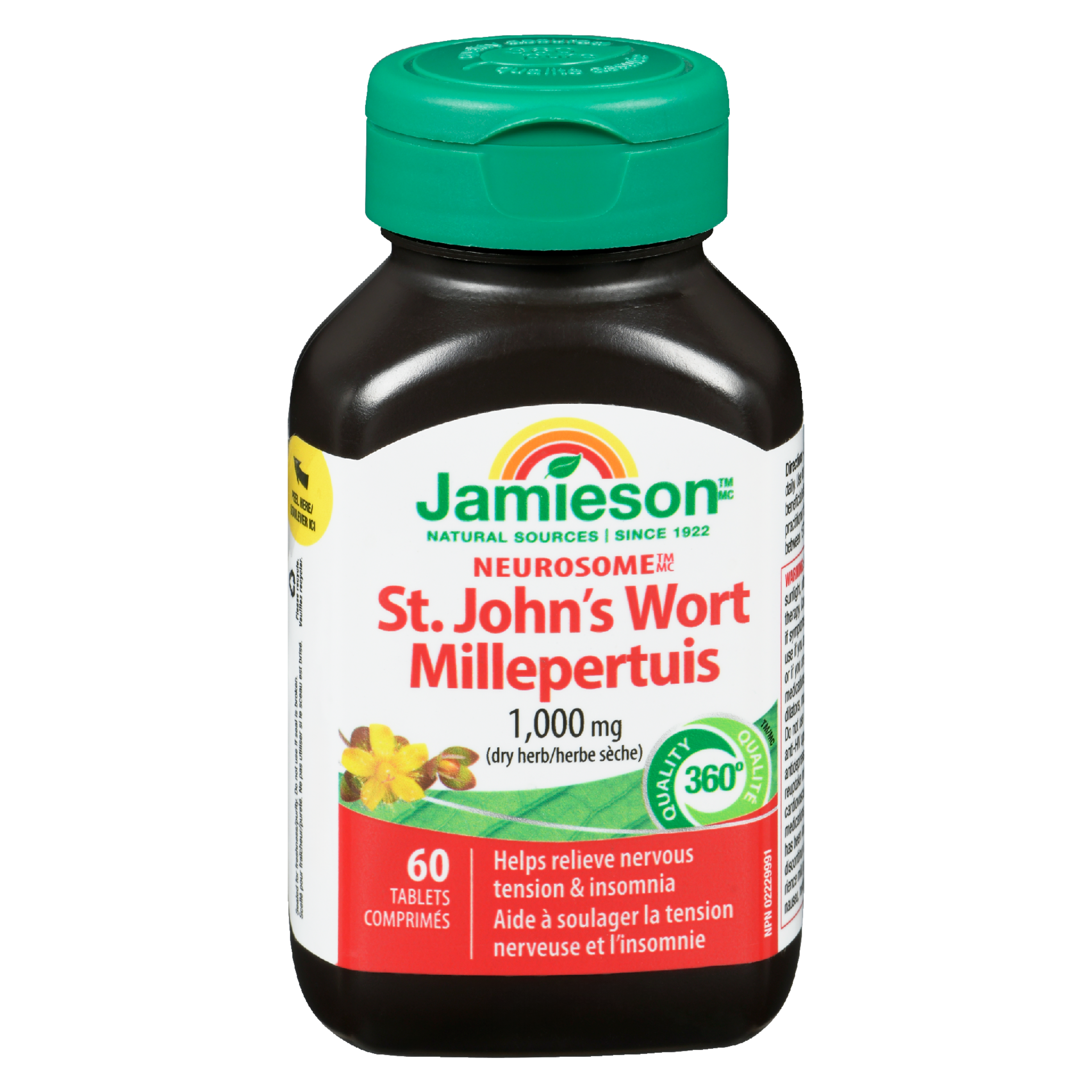 Jamieson St. John's Wort Neurosome 1,000 mg 60 Tablets