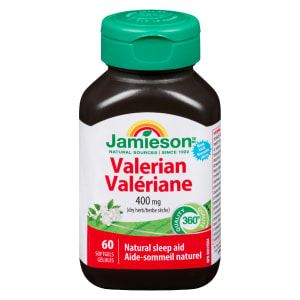 Jamieson Valerian 400 mg Dry Herb 60 Softgels