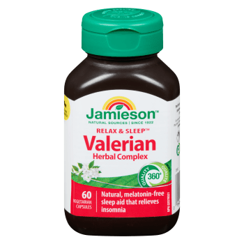 Jamieson Valerian Herbal Complex Relax & Sleep 60 Vegetarian Capsules
