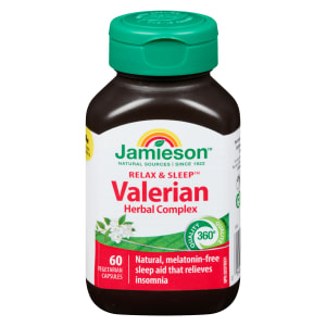 Jamieson Valerian Herbal Complex Relax & Sleep 60 Vegetarian Capsules