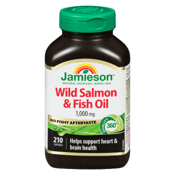 Jamieson Wild Salmon & Fish Oil 1,000 mg 210 Softgels